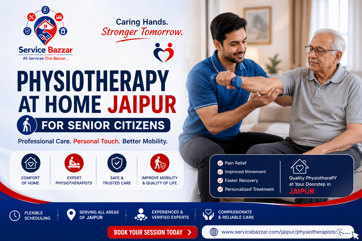 Physiotherapy at Home Jaipur for Senior Citizens